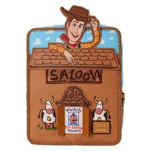 BNWT Loungefly Toy Story 30th Anniversary Woody Saloon Backpack